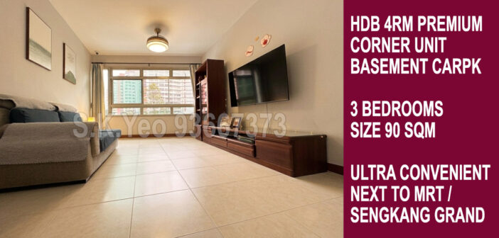 4rm Premium Sengkang HDB For Sale – Blk 272D Sengkang Central by Property Agent S.K.Yeo ERA